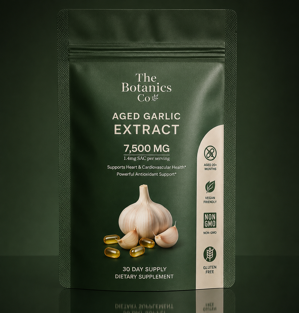 Odorless Aged Garlic Extract — Advanced Daily Support for Heart Health & Circulation